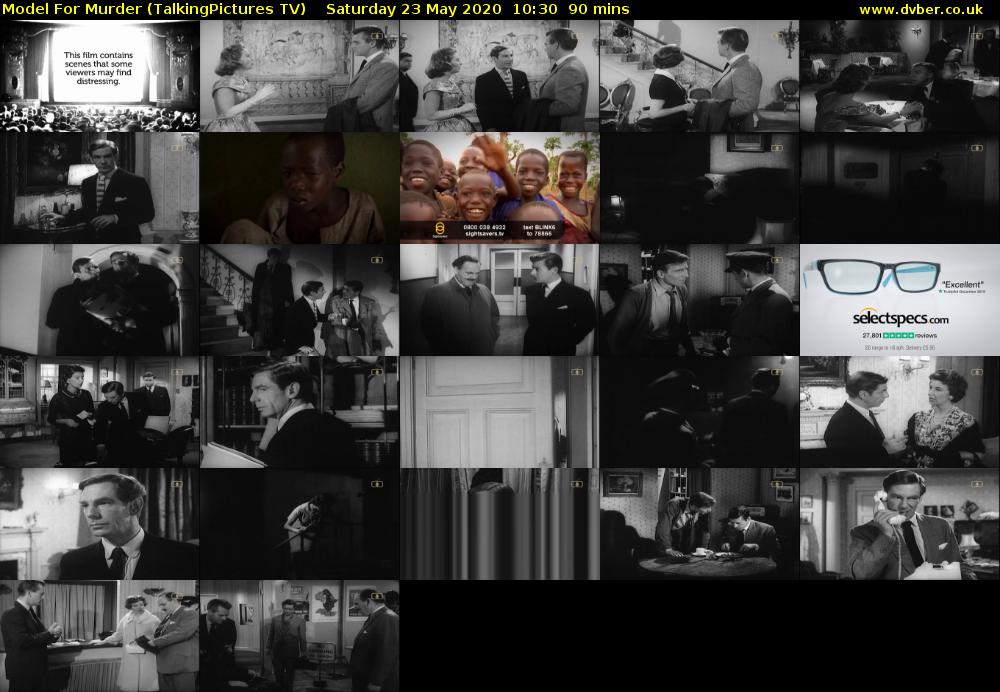 Model For Murder (TalkingPictures TV) Saturday 23 May 2020 10:30 - 12:00
