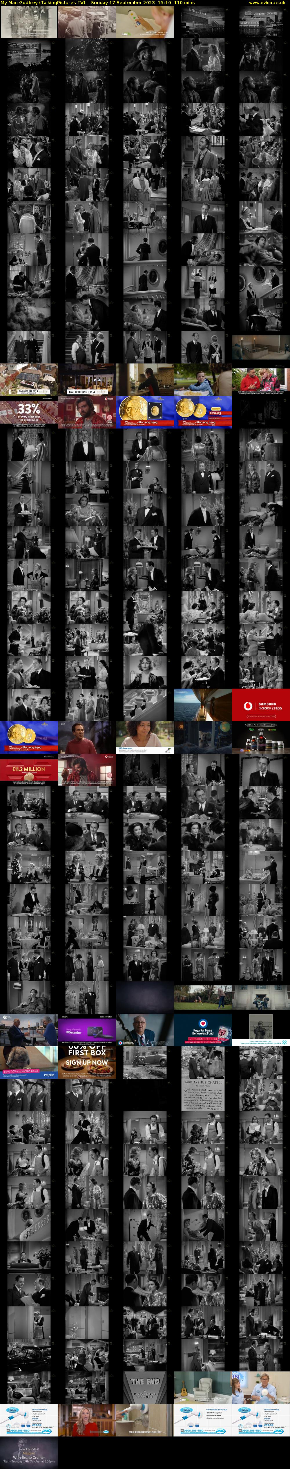 My Man Godfrey (TalkingPictures TV) Sunday 17 September 2023 15:10 - 17:00