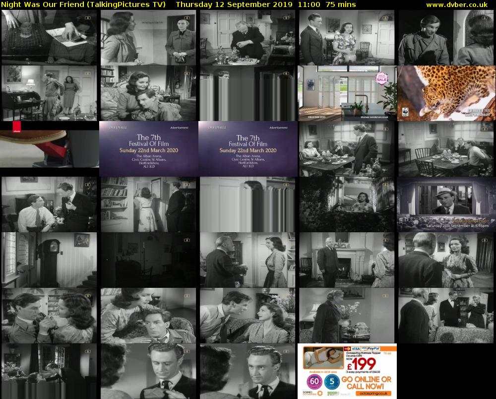 Night Was Our Friend (TalkingPictures TV) Thursday 12 September 2019 11:00 - 12:15