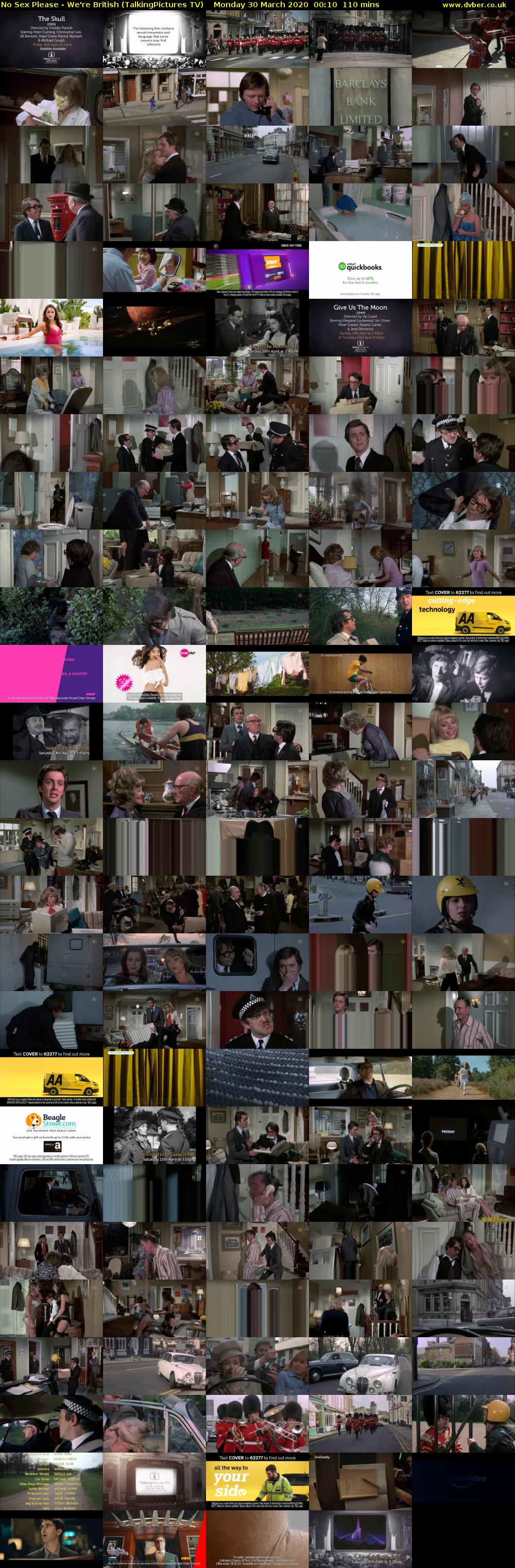 No Sex Please - We're British (TalkingPictures TV) Monday 30 March 2020 00:10 - 02:00