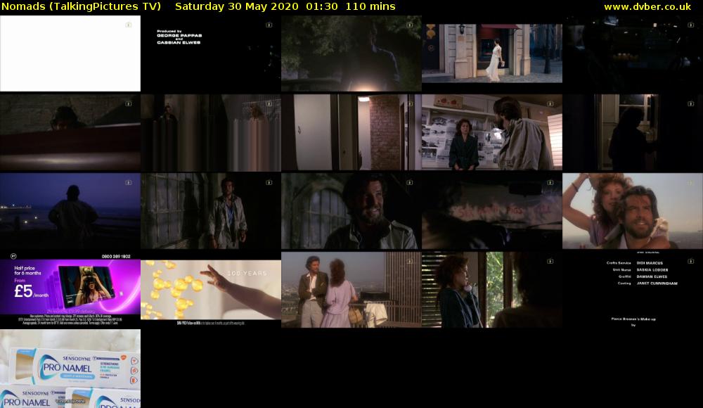 Nomads (TalkingPictures TV) Saturday 30 May 2020 01:30 - 03:20