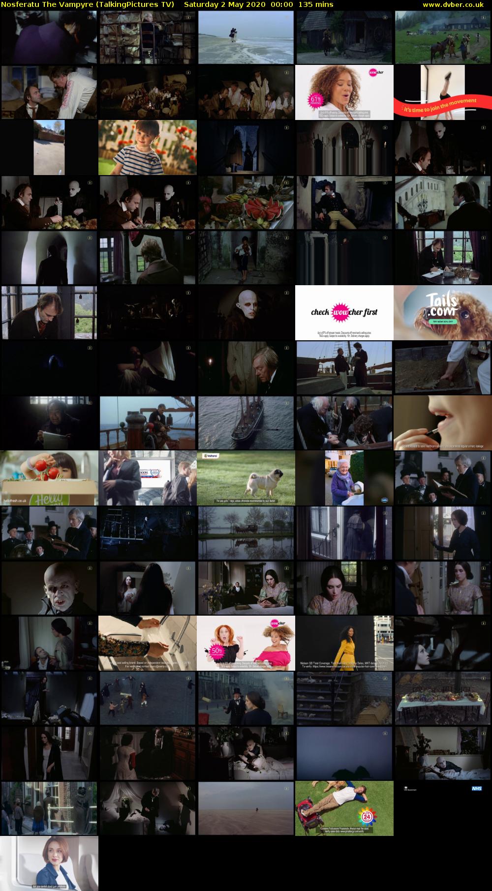 Nosferatu The Vampyre (TalkingPictures TV) Saturday 2 May 2020 00:00 - 02:15