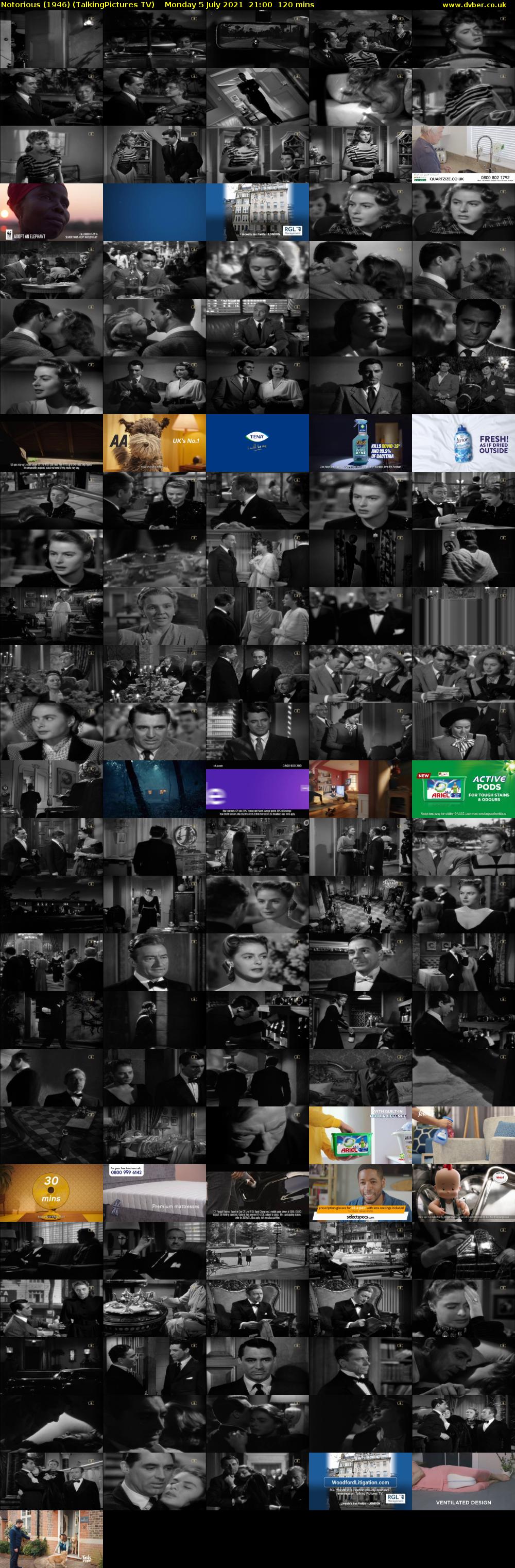 Notorious (1946) (TalkingPictures TV) Monday 5 July 2021 21:00 - 23:00