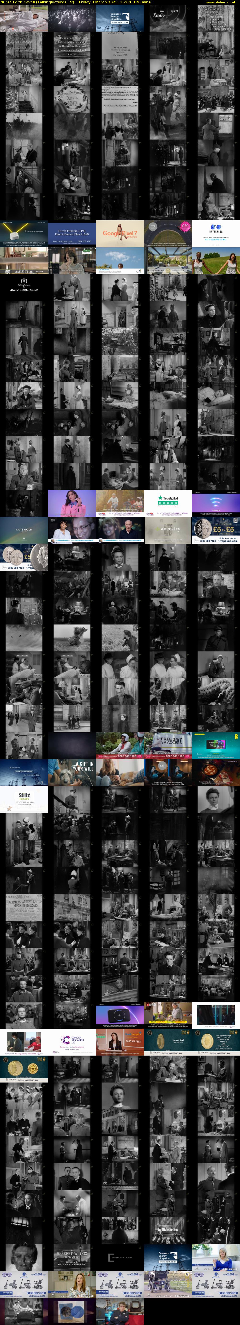 Nurse Edith Cavell (TalkingPictures TV) Friday 3 March 2023 15:00 - 17:00