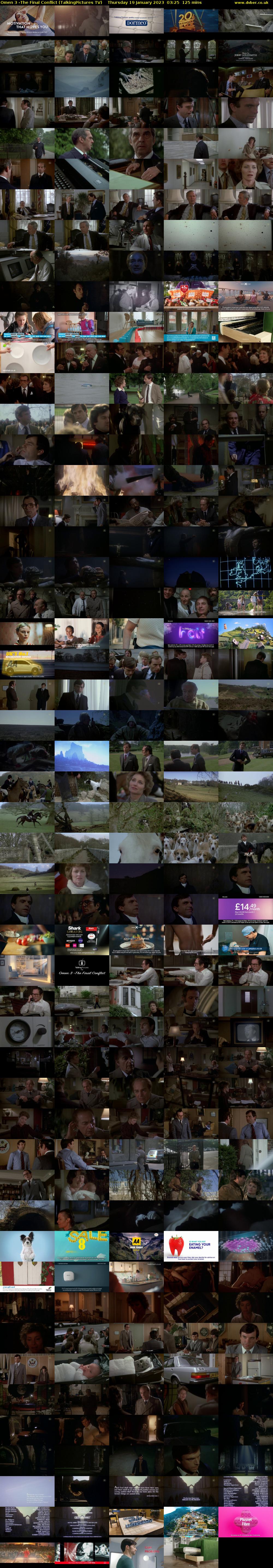 Omen 3 -The Final Conflict (TalkingPictures TV) Thursday 19 January 2023 03:25 - 05:30
