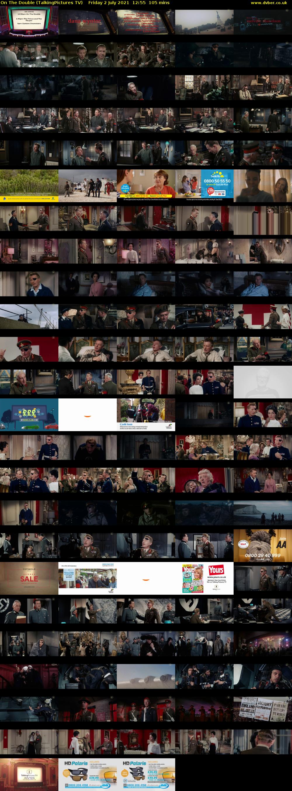 On The Double (TalkingPictures TV) Friday 2 July 2021 12:55 - 14:40