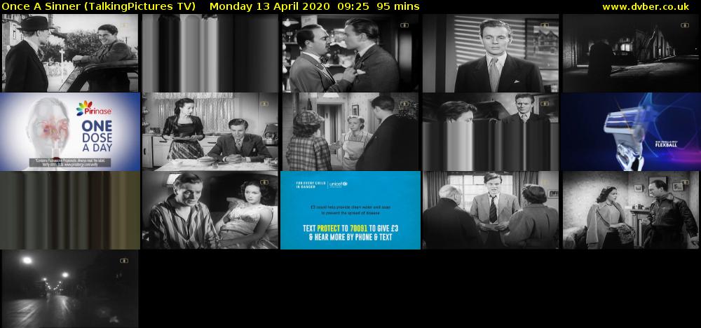 Once A Sinner (TalkingPictures TV) Monday 13 April 2020 09:25 - 11:00