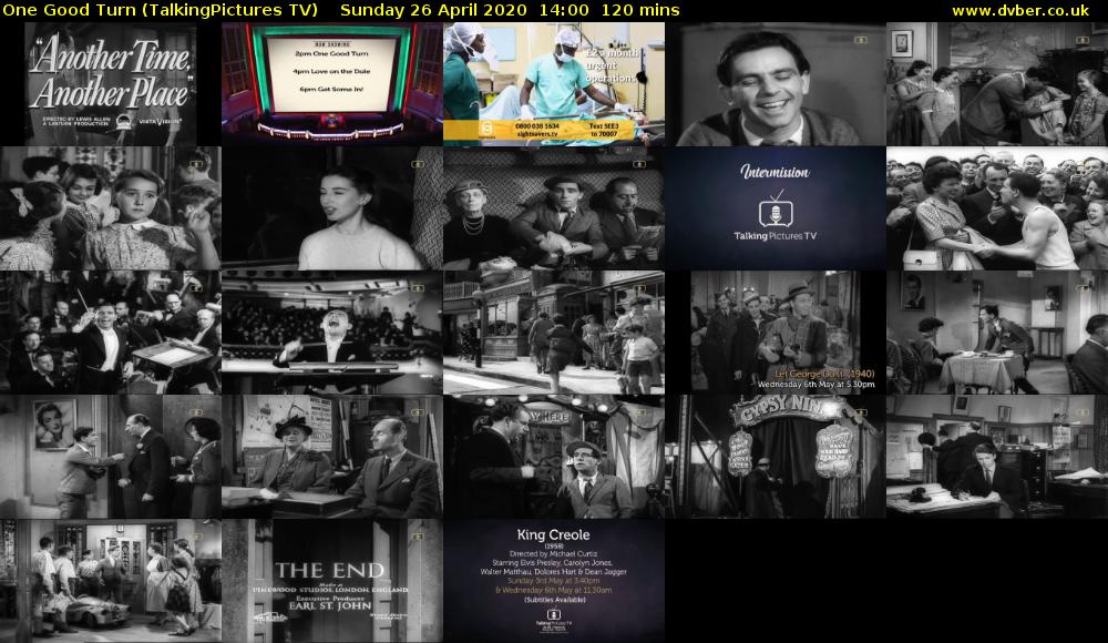 One Good Turn (TalkingPictures TV) Monday 19 November 2018 14:00 - 16:00