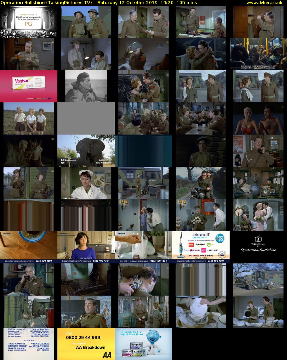Operation Bullshine (TalkingPictures TV) Saturday 12 October 2019 14:20 - 16:05