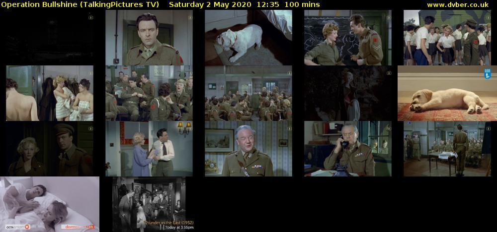 Operation Bullshine (TalkingPictures TV) Saturday 2 May 2020 12:35 - 14:15