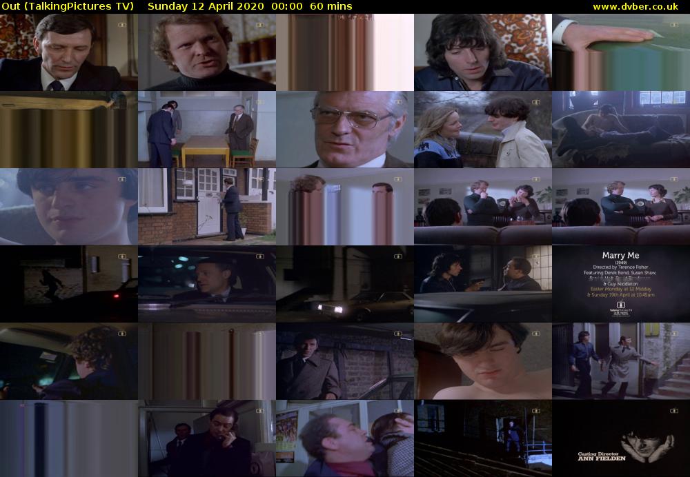 Out (TalkingPictures TV) Sunday 12 April 2020 00:00 - 01:00