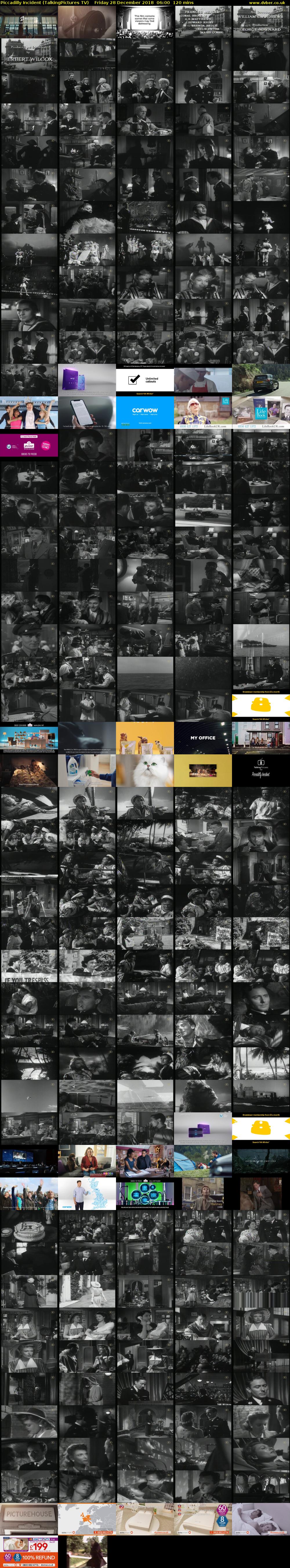 Piccadilly Incident (TalkingPictures TV) Friday 28 December 2018 06:00 - 08:00