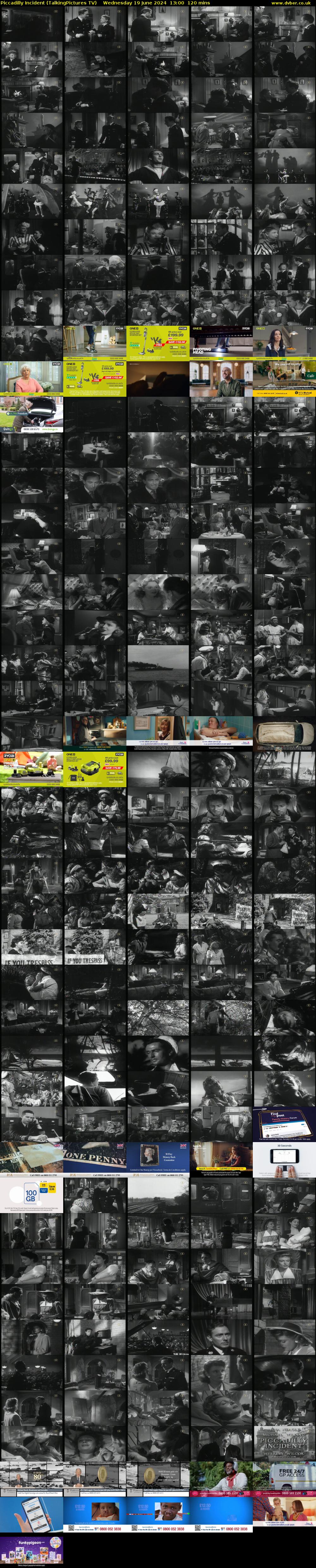 Piccadilly Incident (TalkingPictures TV) Wednesday 19 June 2024 13:00 - 15:00