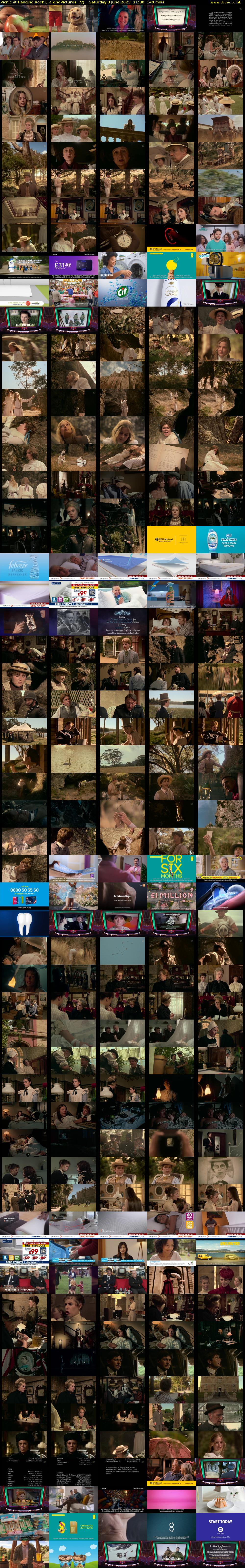 Picnic at Hanging Rock (TalkingPictures TV) Saturday 3 June 2023 21:30 - 23:50