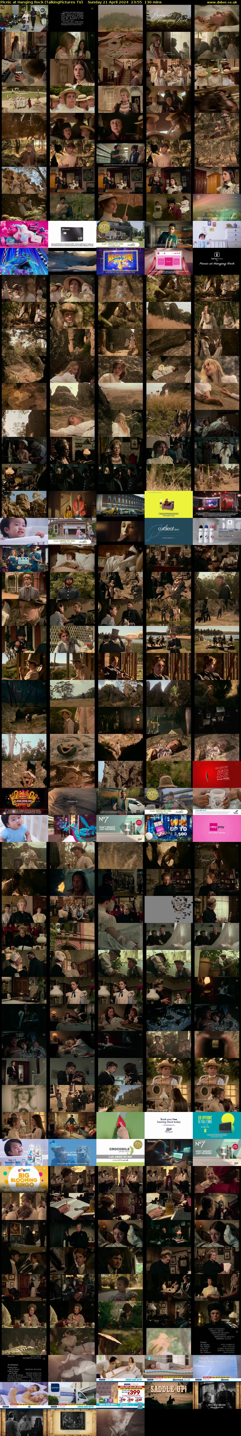 Picnic at Hanging Rock (TalkingPictures TV) Sunday 21 April 2024 23:55 - 02:05