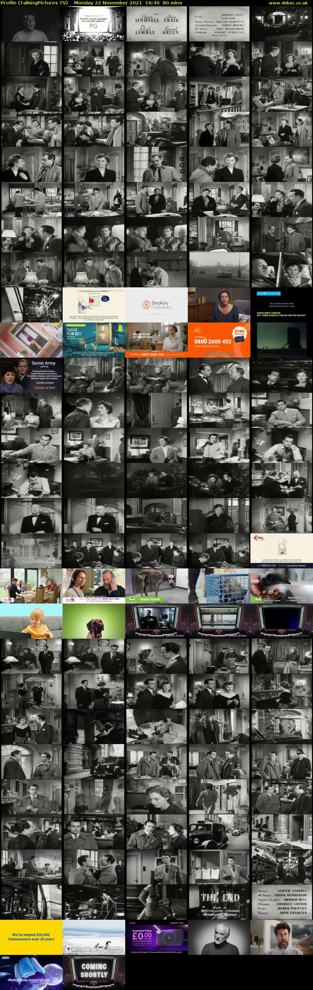 Profile (TalkingPictures TV) Monday 22 November 2021 16:40 - 18:00