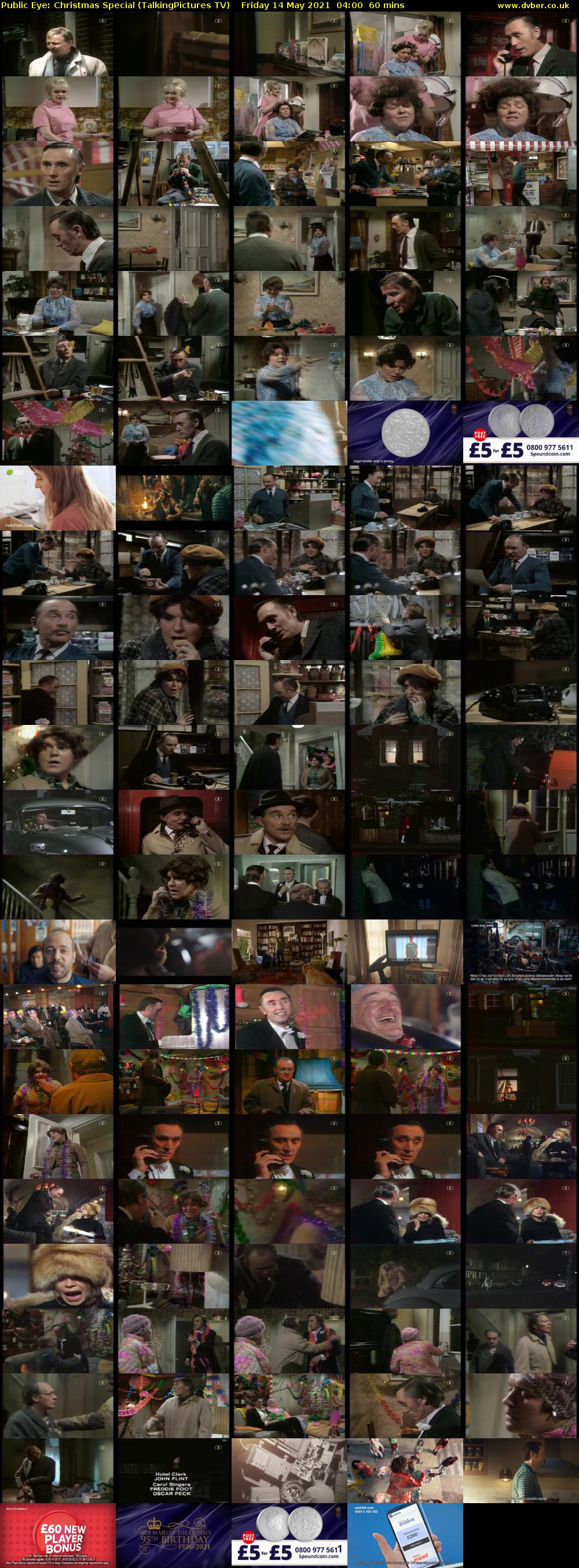 Public Eye: Christmas Special (TalkingPictures TV) Friday 14 May 2021 04:00 - 05:00