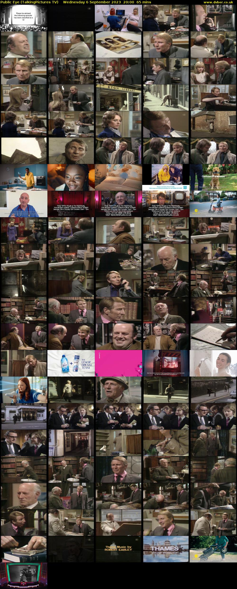 Public Eye (TalkingPictures TV) Wednesday 6 September 2023 20:00 - 21:05