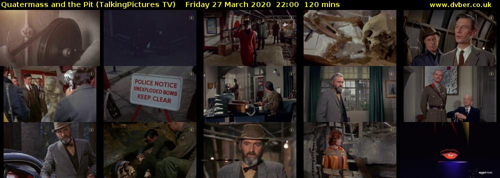 Quatermass and the Pit (TalkingPictures TV) Friday 27 March 2020 22:00 - 00:00