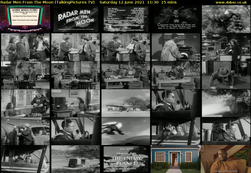 Radar Men From The Moon (TalkingPictures TV) Saturday 12 June 2021 11:30 - 11:45