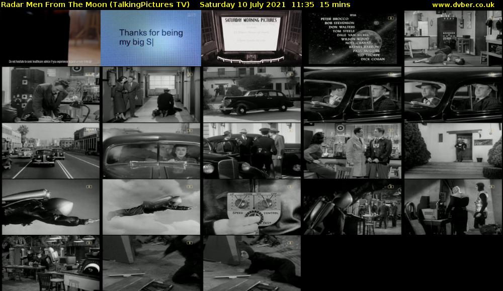 Radar Men From The Moon (TalkingPictures TV) Saturday 10 July 2021 11:35 - 11:50