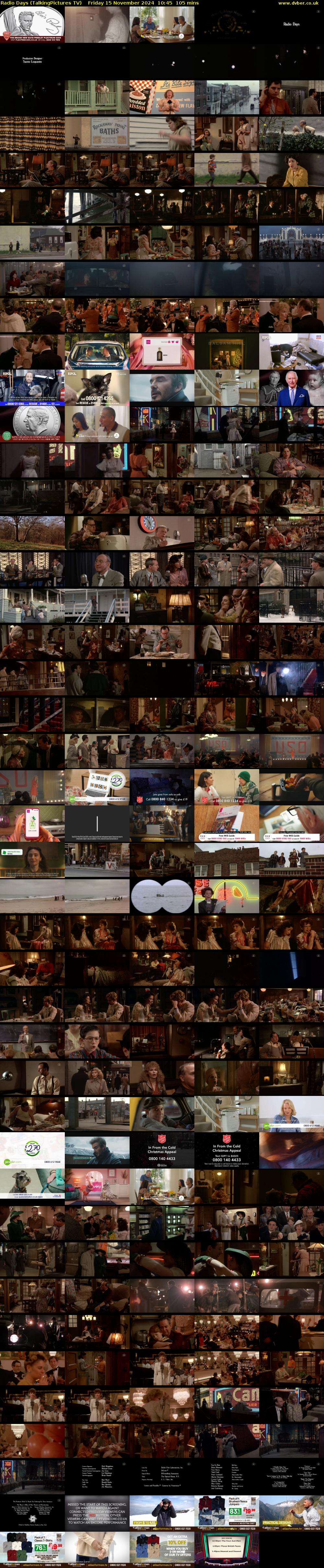 Radio Days (TalkingPictures TV) Friday 15 November 2024 10:45 - 12:30