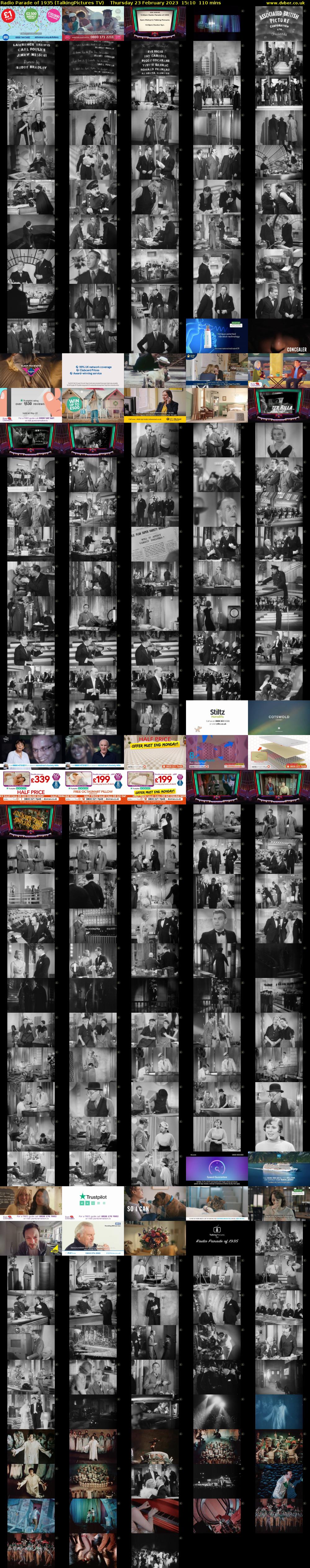 Radio Parade of 1935 (TalkingPictures TV) Thursday 23 February 2023 15:10 - 17:00