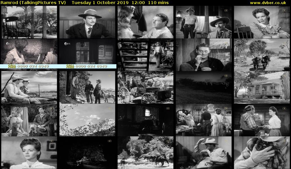 Ramrod (TalkingPictures TV) Tuesday 1 October 2019 12:00 - 13:50