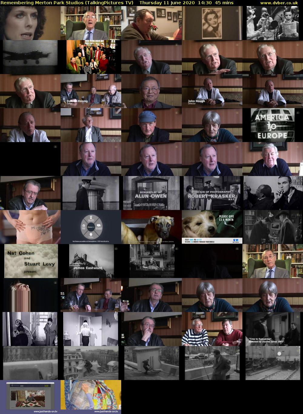 Remembering Merton Park Studios (TalkingPictures TV) Thursday 11 June 2020 14:30 - 15:15