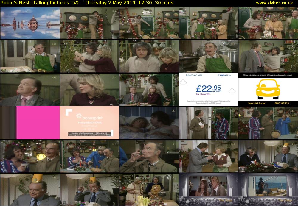 Robin's Nest (TalkingPictures TV) Thursday 2 May 2019 17:30 - 18:00