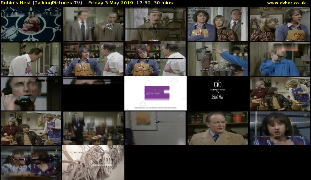Robin's Nest (TalkingPictures TV) Friday 3 May 2019 17:30 - 18:00
