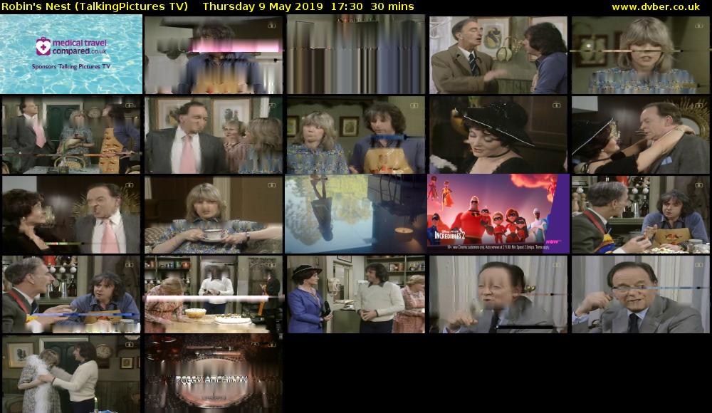 Robin's Nest (TalkingPictures TV) Thursday 9 May 2019 17:30 - 18:00