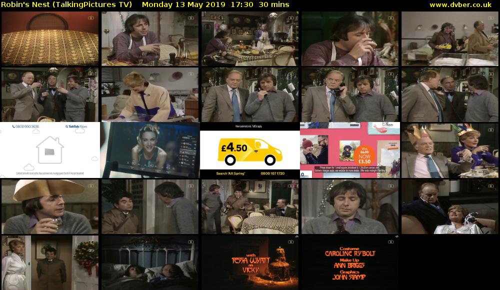 Robin's Nest (TalkingPictures TV) Monday 13 May 2019 17:30 - 18:00
