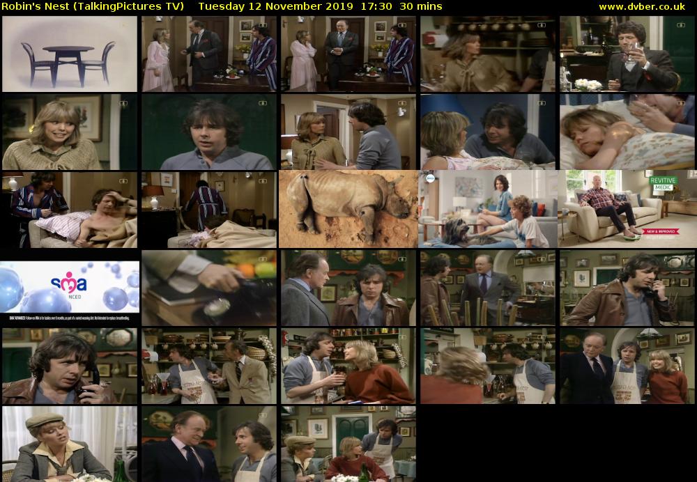 Robin's Nest (TalkingPictures TV) Tuesday 12 November 2019 17:30 - 18:00