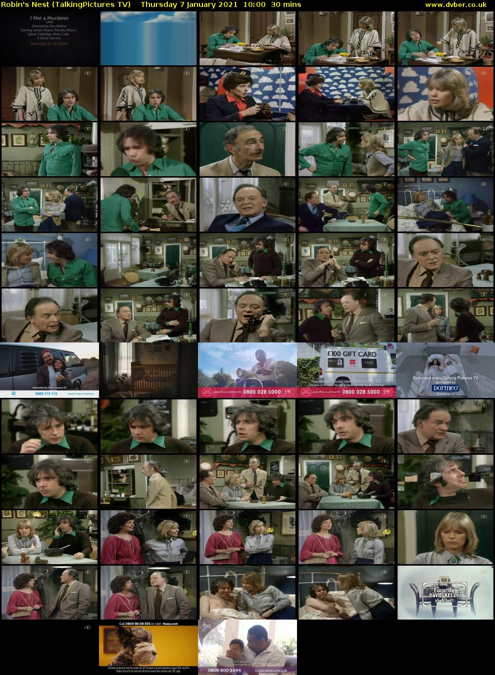 Robin's Nest (TalkingPictures TV) Thursday 7 January 2021 10:00 - 10:30
