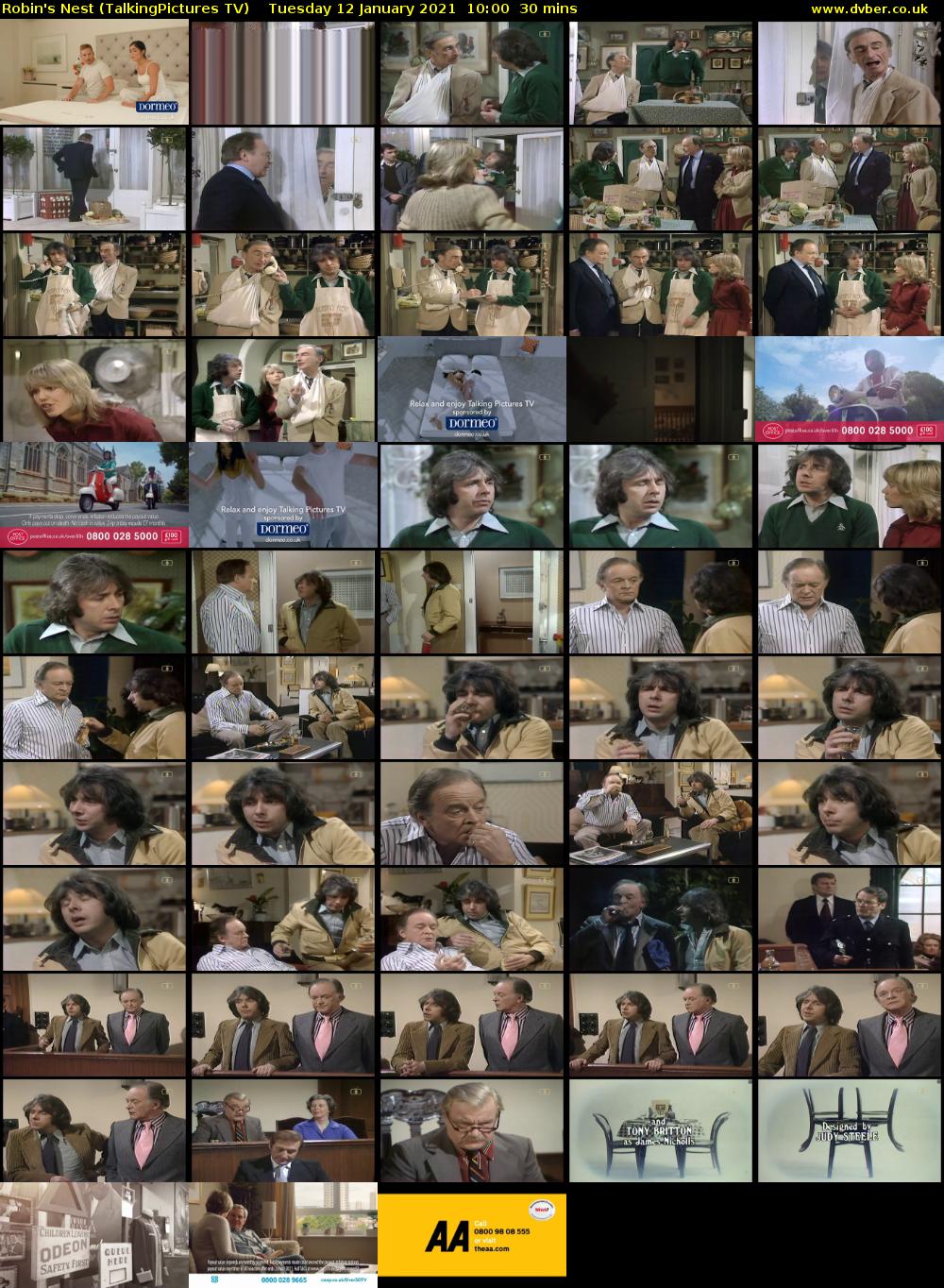 Robin's Nest (TalkingPictures TV) Tuesday 12 January 2021 10:00 - 10:30