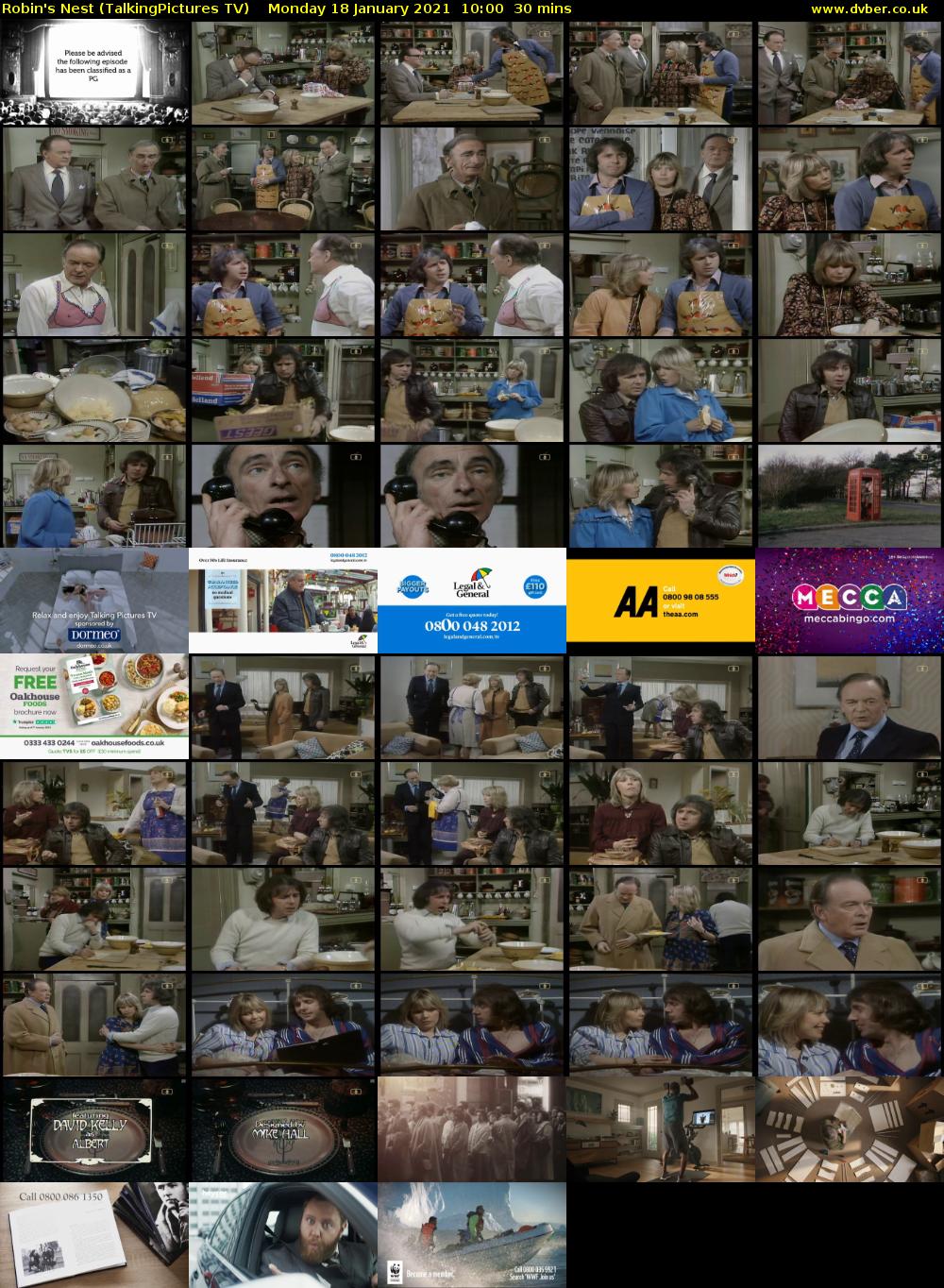 Robin's Nest (TalkingPictures TV) Monday 18 January 2021 10:00 - 10:30