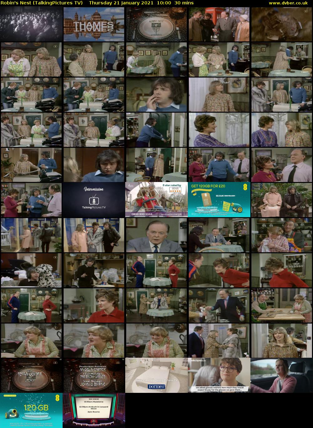 Robin's Nest (TalkingPictures TV) Thursday 21 January 2021 10:00 - 10:30
