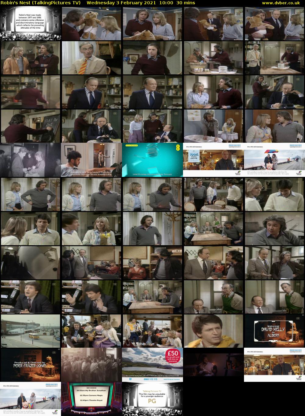 Robin's Nest (TalkingPictures TV) Wednesday 3 February 2021 10:00 - 10:30