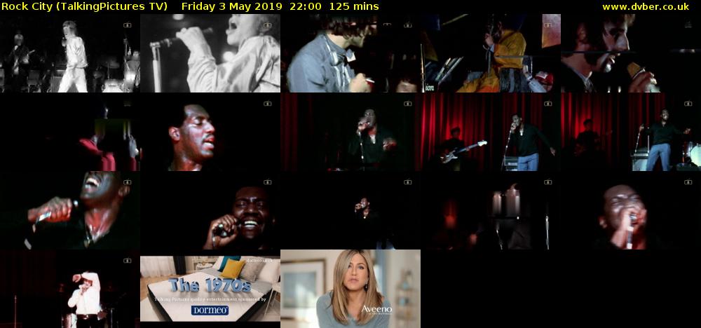 Rock City (TalkingPictures TV) Friday 3 May 2019 22:00 - 00:05