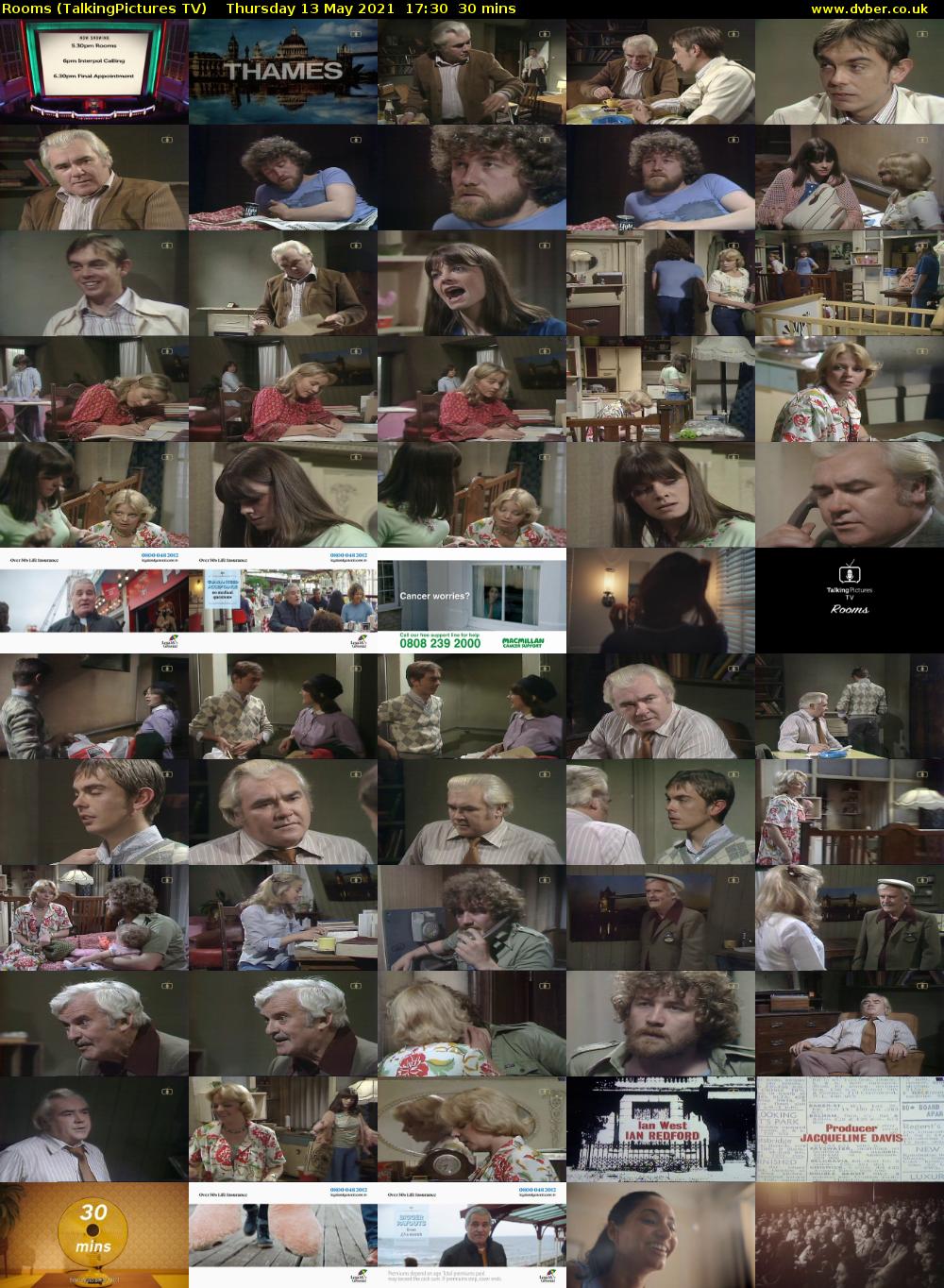 Rooms (TalkingPictures TV) Thursday 13 May 2021 17:30 - 18:00