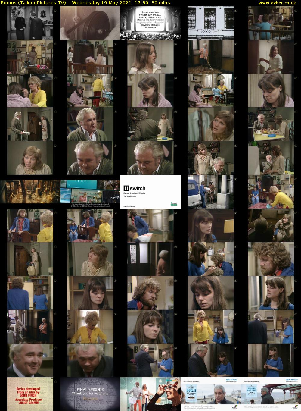 Rooms (TalkingPictures TV) Wednesday 19 May 2021 17:30 - 18:00