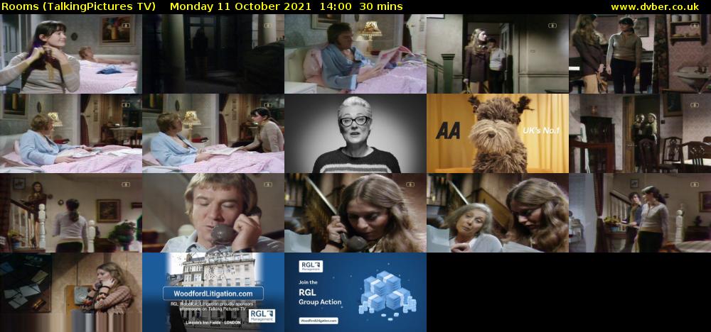 Rooms (TalkingPictures TV) Monday 11 October 2021 14:00 - 14:30