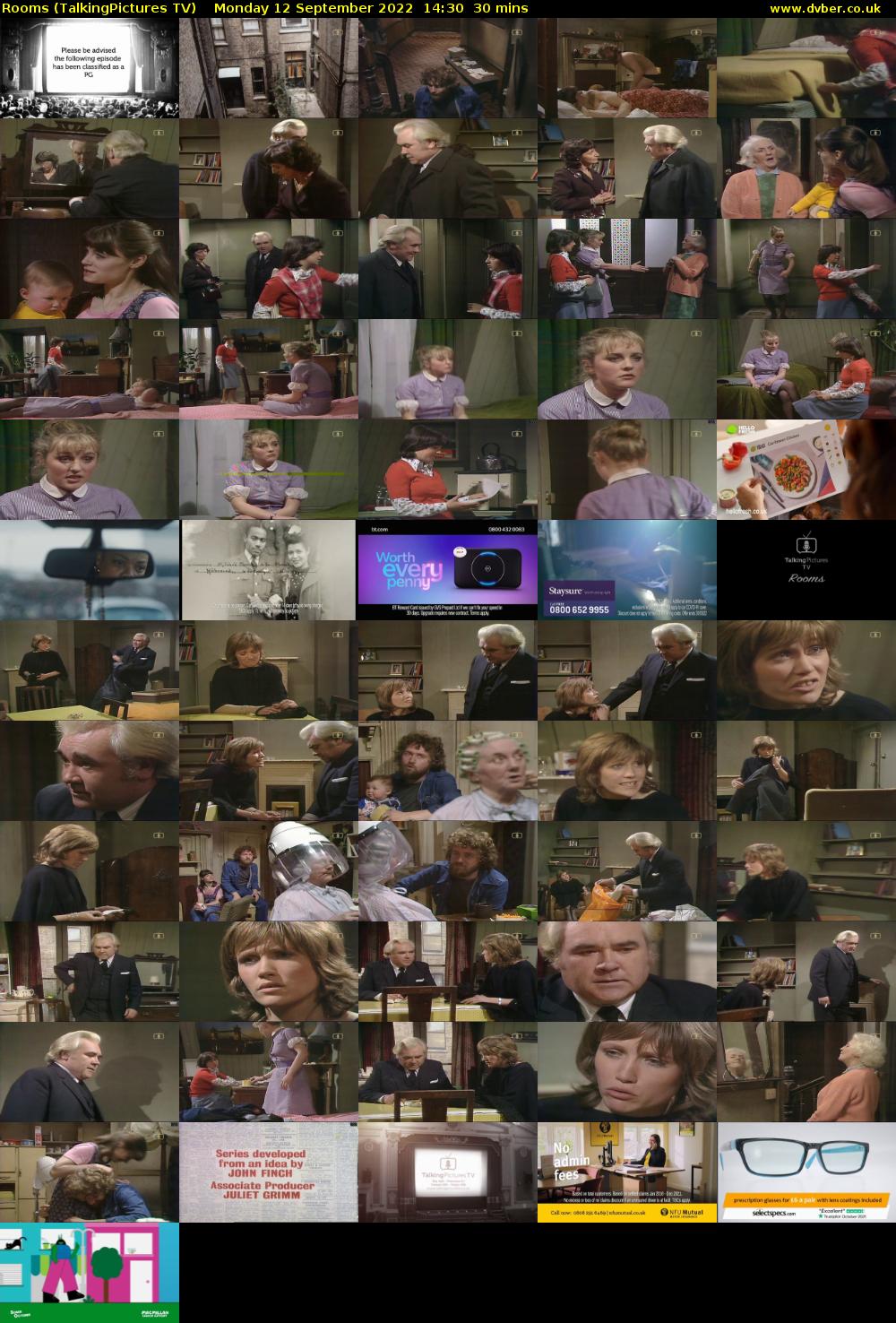 Rooms (TalkingPictures TV) Monday 12 September 2022 14:30 - 15:00