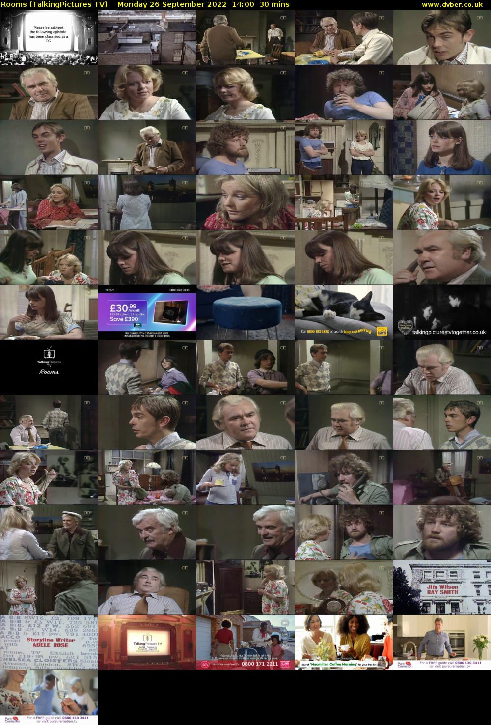 Rooms (TalkingPictures TV) Monday 26 September 2022 14:00 - 14:30