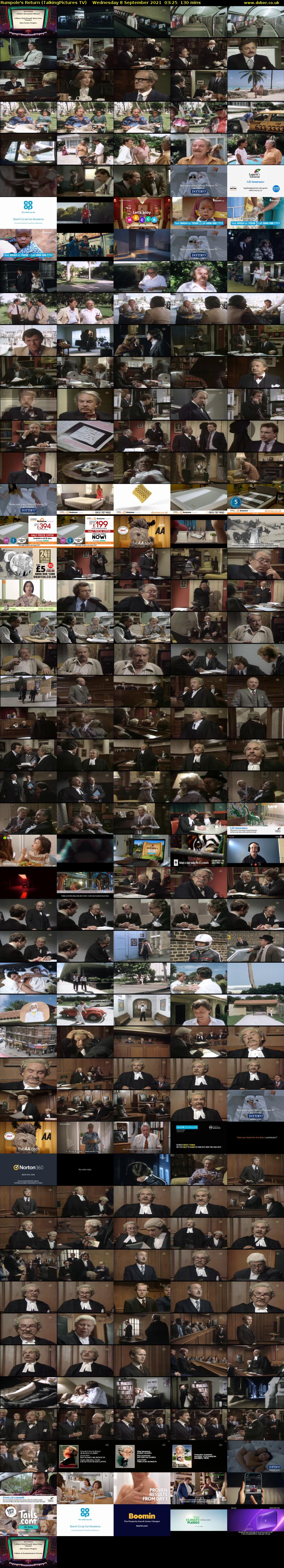 Rumpole's Return (TalkingPictures TV) Wednesday 8 September 2021 03:25 - 05:35