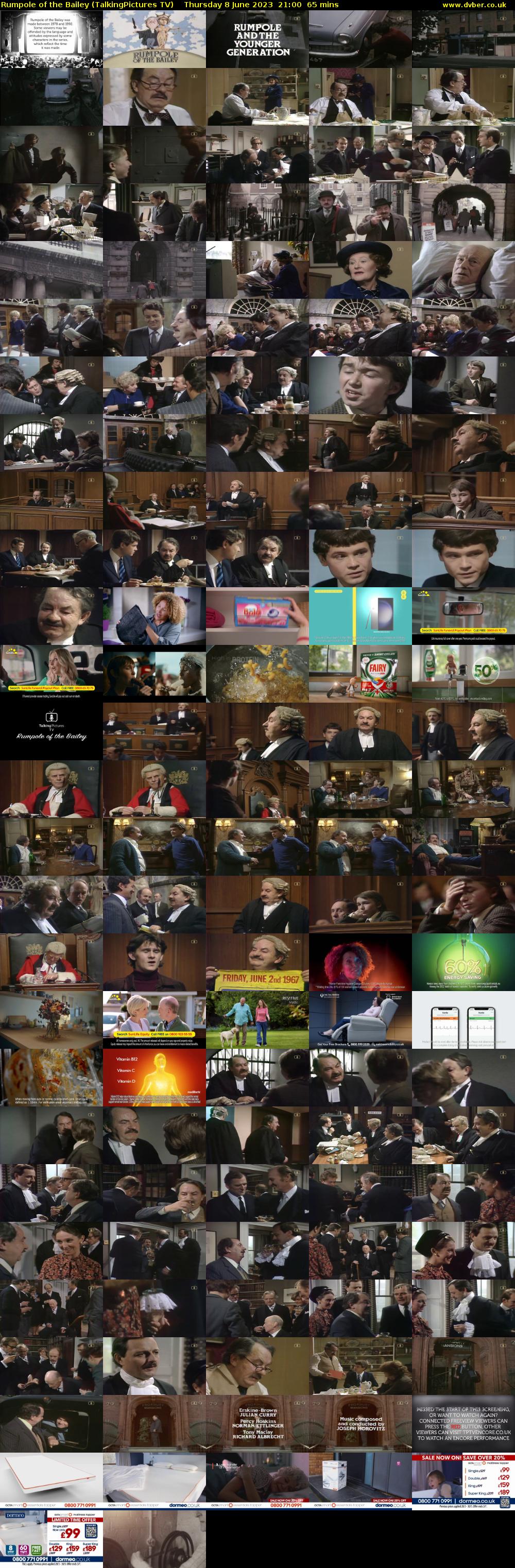 Rumpole of the Bailey (TalkingPictures TV) Thursday 8 June 2023 21:00 - 22:05