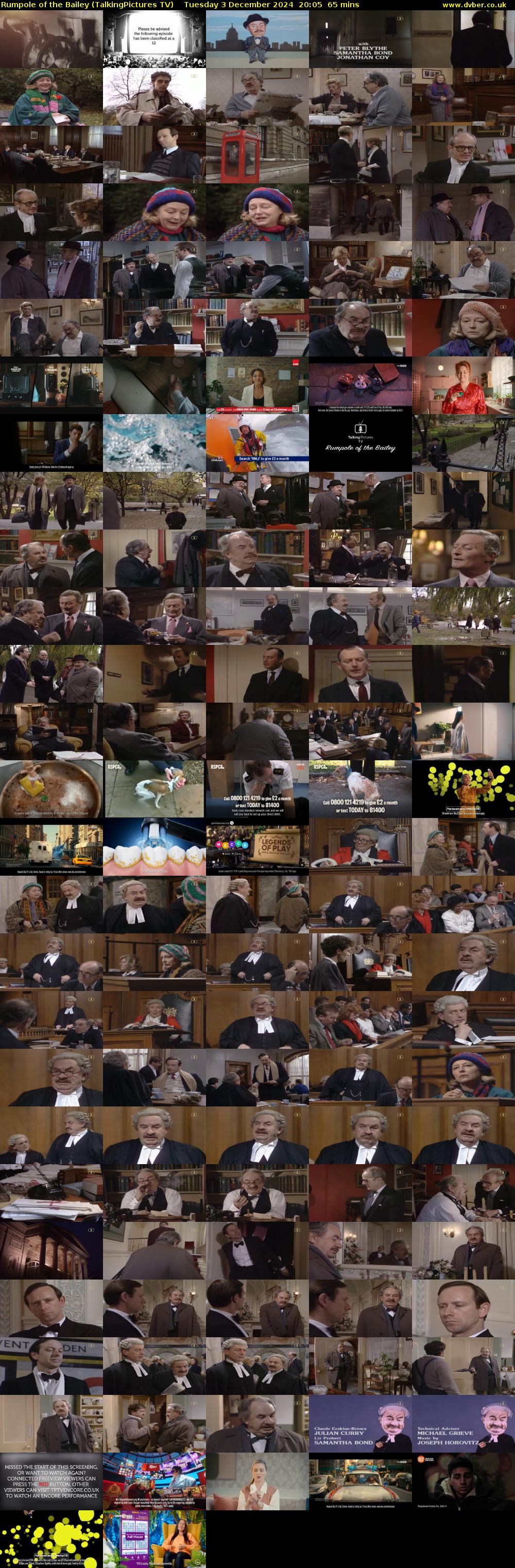 Rumpole of the Bailey (TalkingPictures TV) Tuesday 3 December 2024 20:05 - 21:10