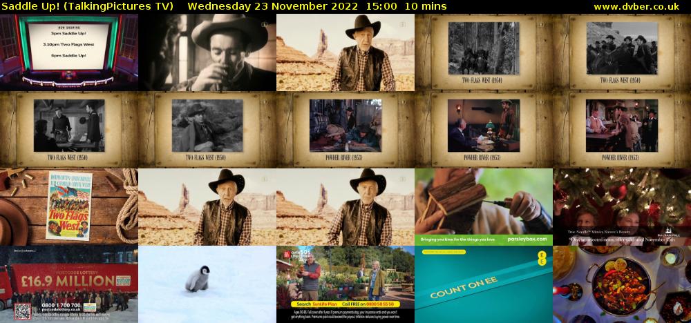 Saddle Up! (TalkingPictures TV) Wednesday 23 November 2022 15:00 - 15:10