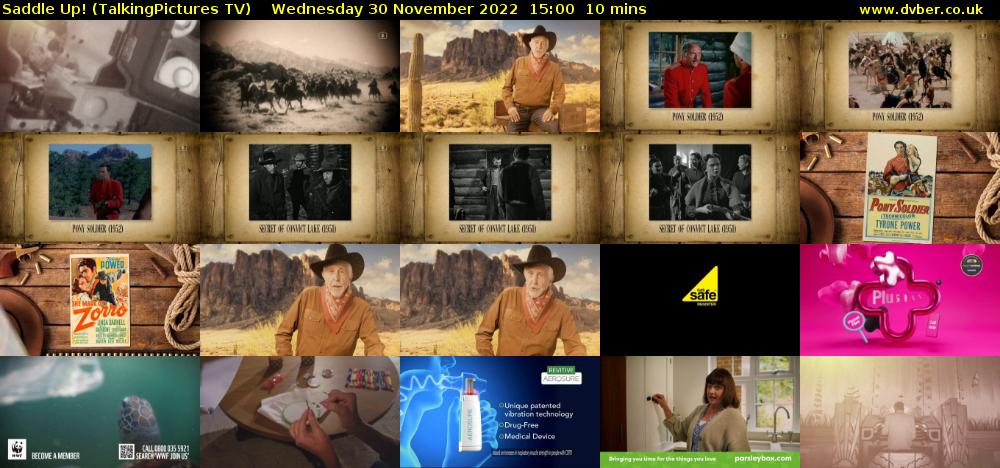 Saddle Up! (TalkingPictures TV) Wednesday 30 November 2022 15:00 - 15:10